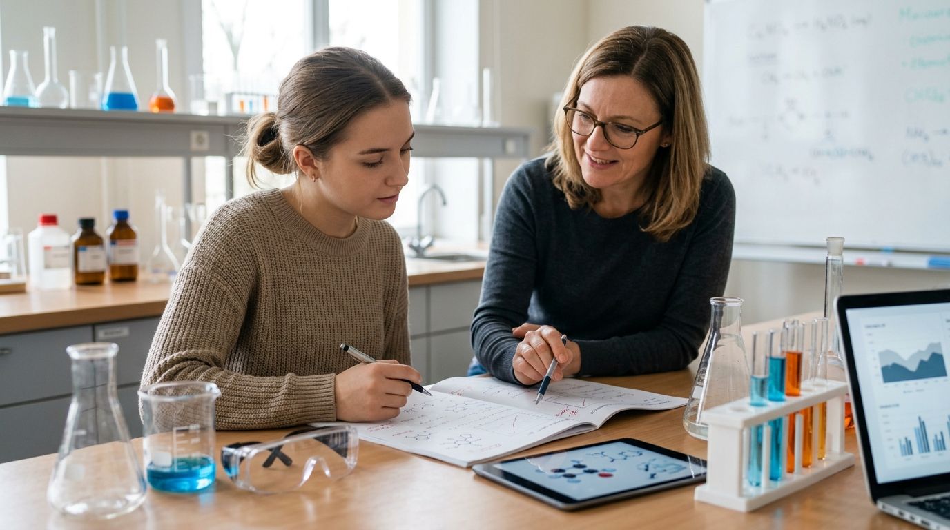 Personalised tutoring for chemistry lab report writing