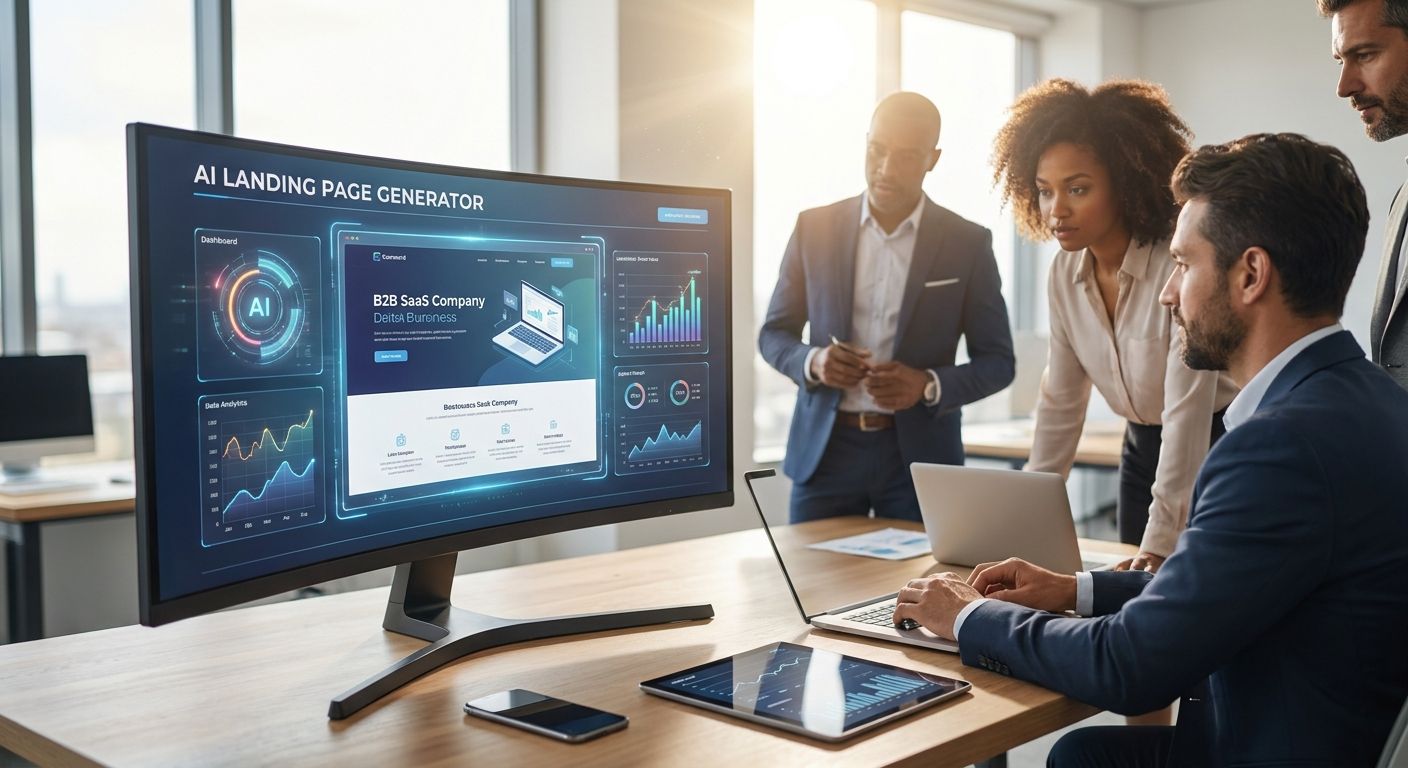 AI landing page generator for B2B SaaS companies
