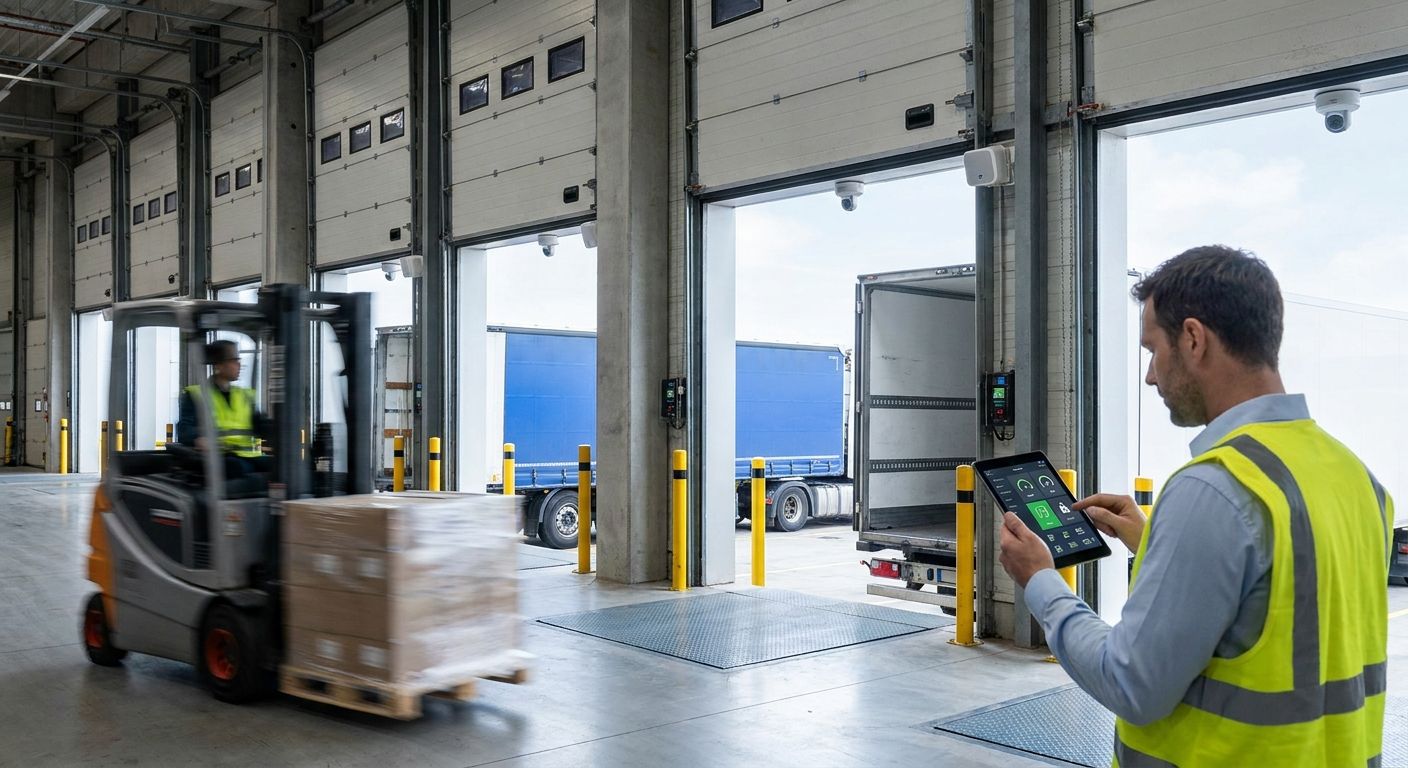 IoT dock door and loading bay monitoring for distribution centers