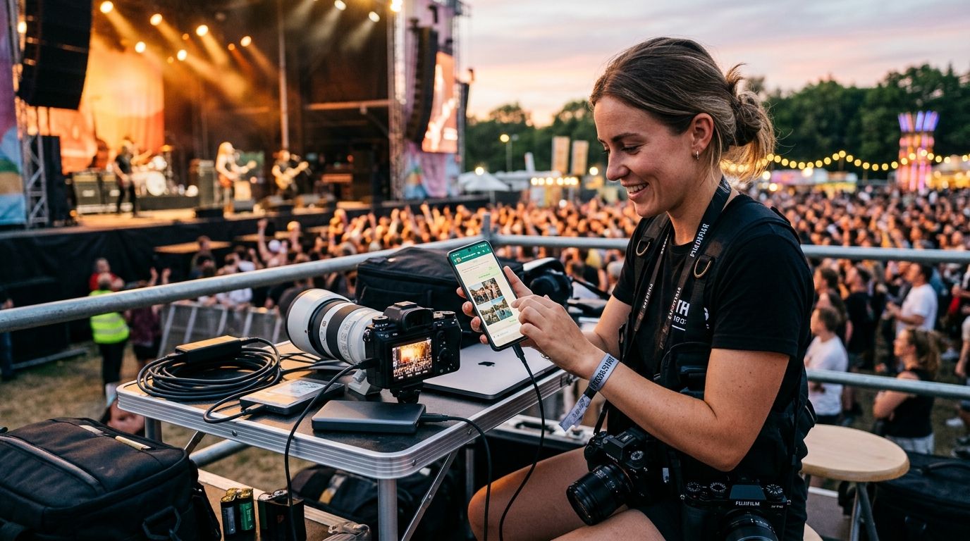 WhatsApp Photo Delivery for Music Festivals: 2026 Guide