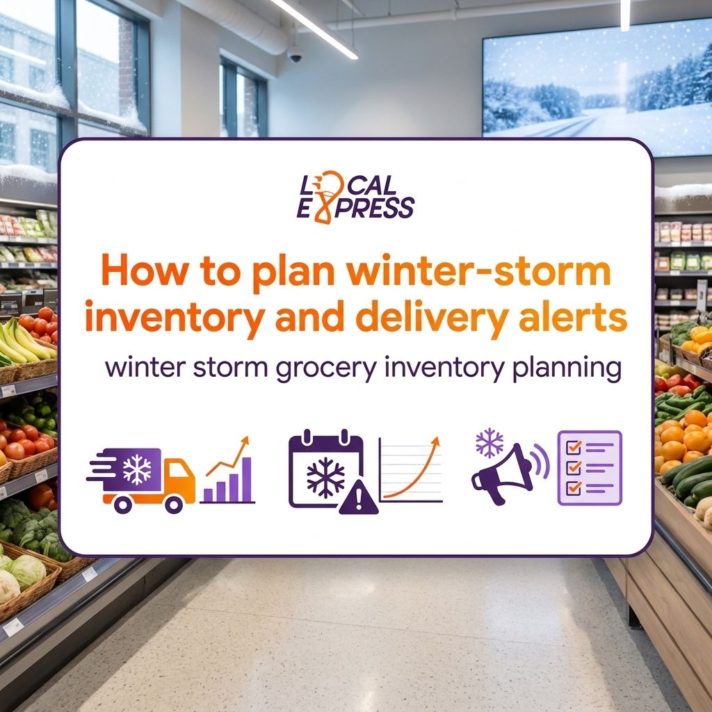 How to plan winter-storm inventory and delivery alerts