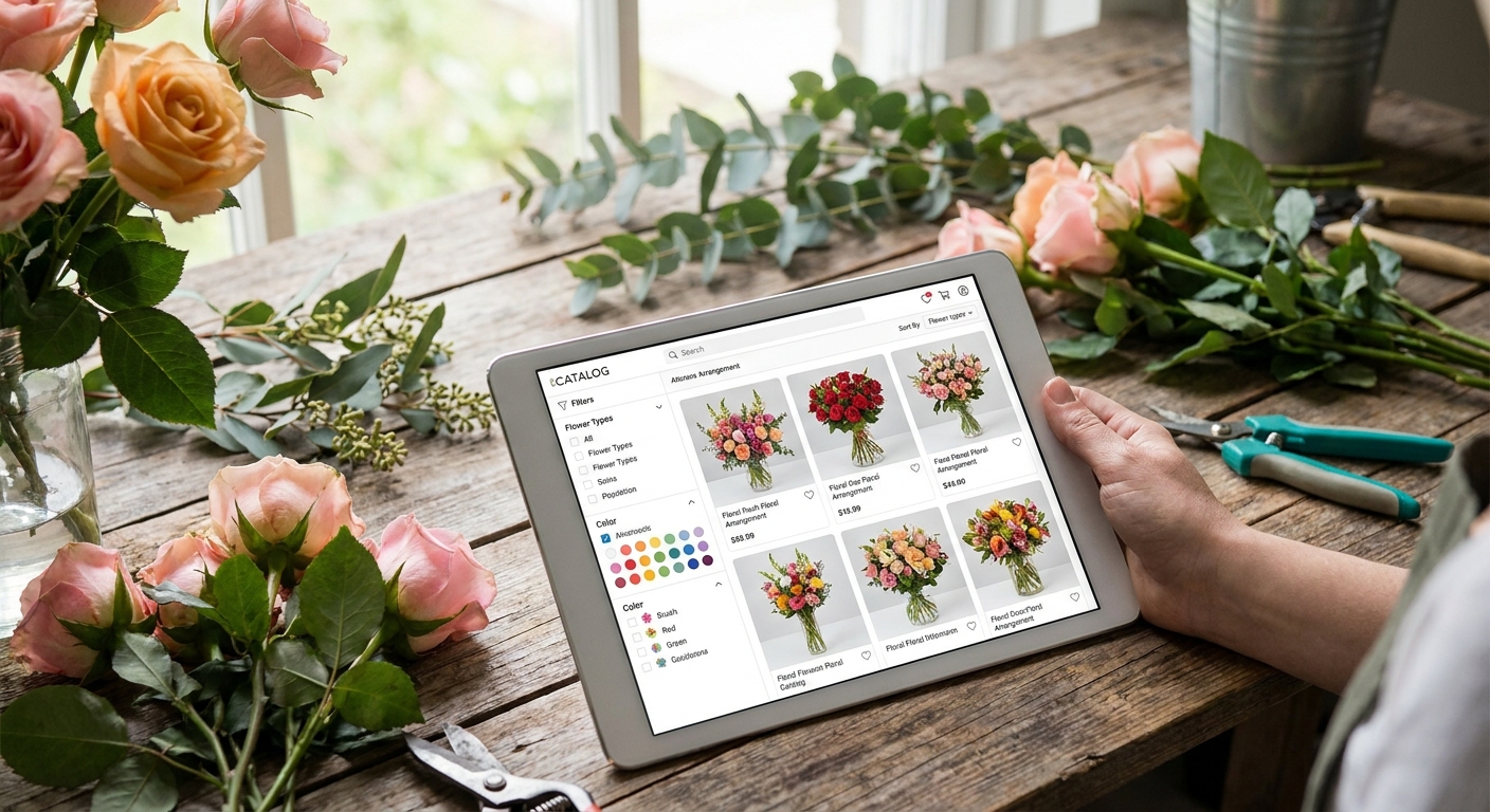 Best online catalog features for florists