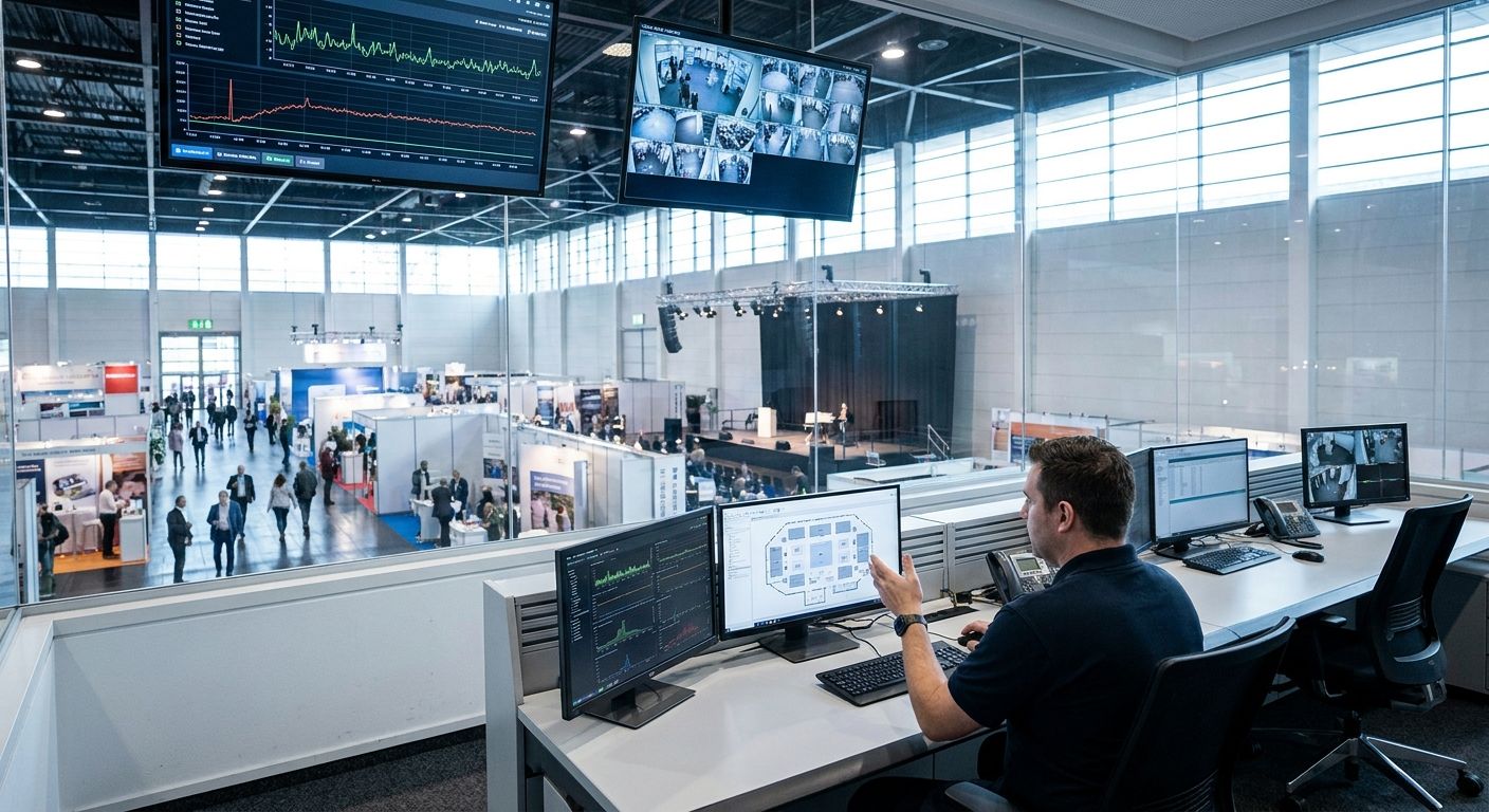 Facility monitoring system for convention centers and event venues