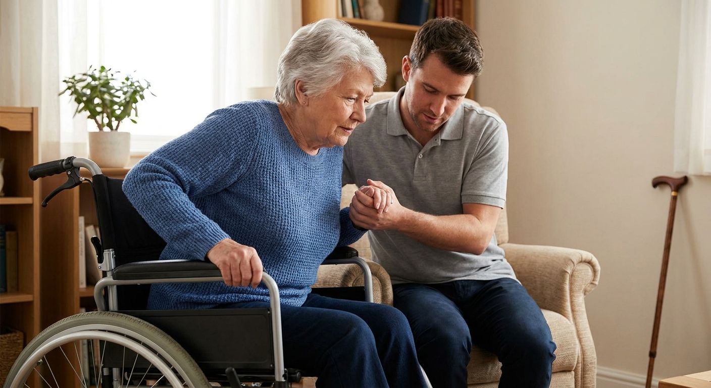 How to safely transfer from a wheelchair to a lift chair