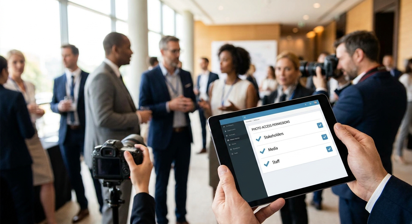 How to manage photo access permissions for event stakeholders