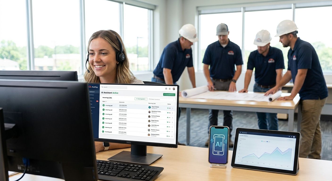 AI phone answering for roofing companies