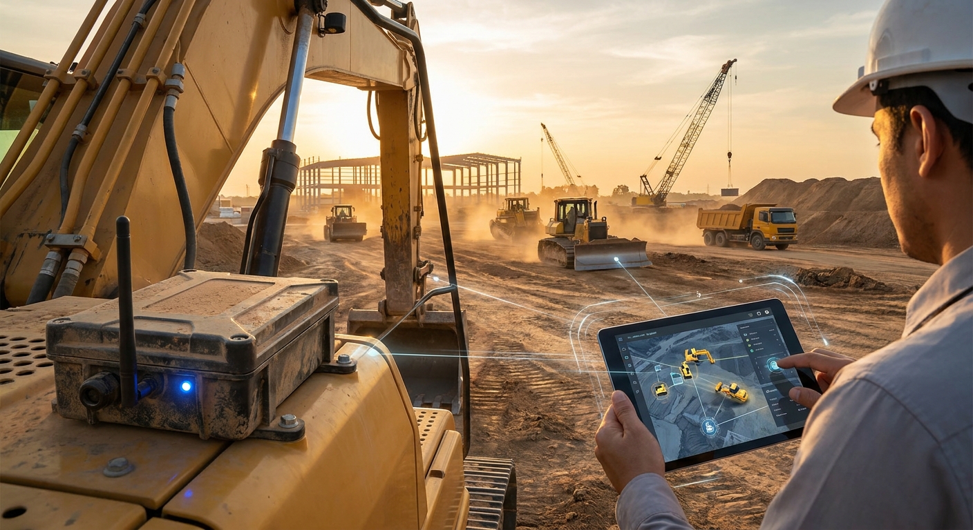 IoT asset tracking for construction equipment fleets