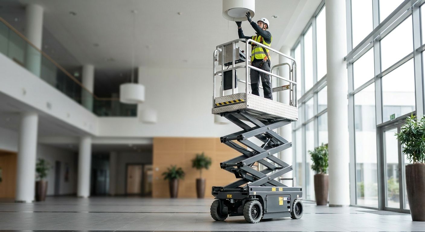 Best scissor lift aerial platforms for indoor use in 2026
