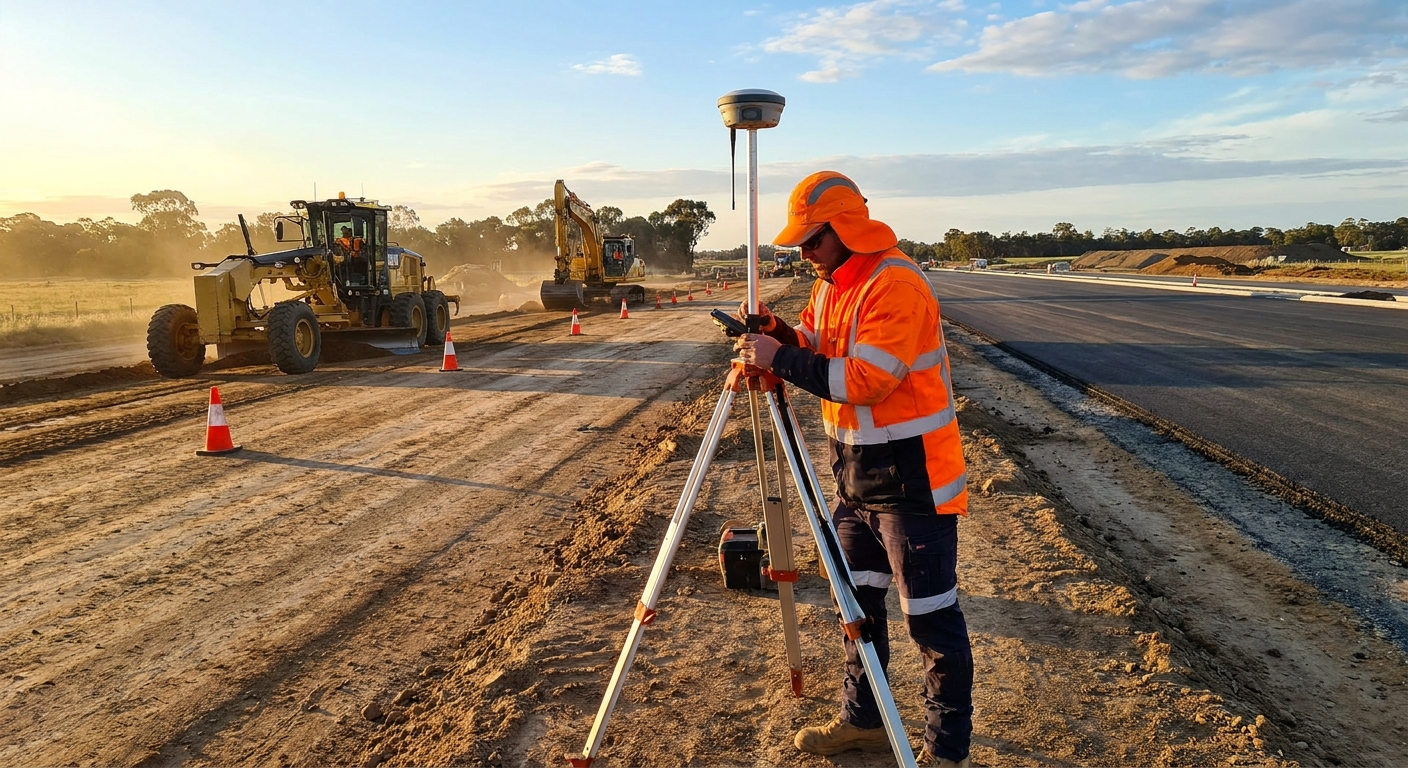 RTK GNSS receivers for road construction crews