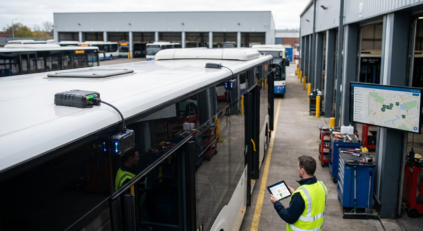 Asset tracking IoT for public transit and bus depots