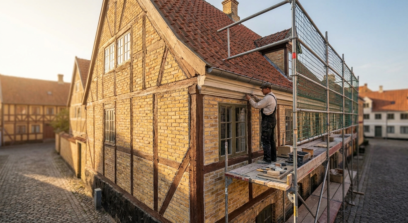 Facaderenovering af fredede og bevaringsværdige huse