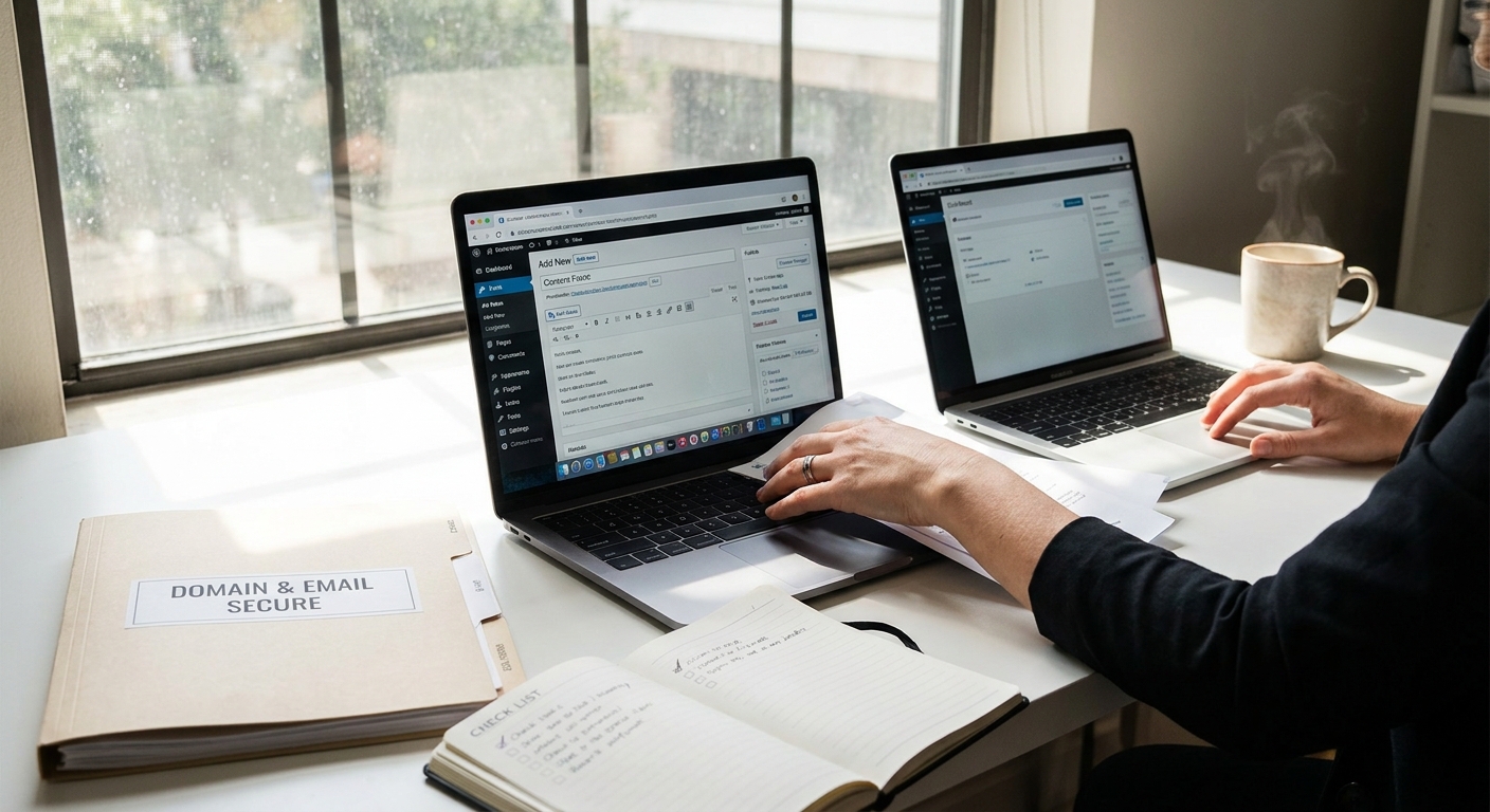 How to switch web design providers without losing your domain or email