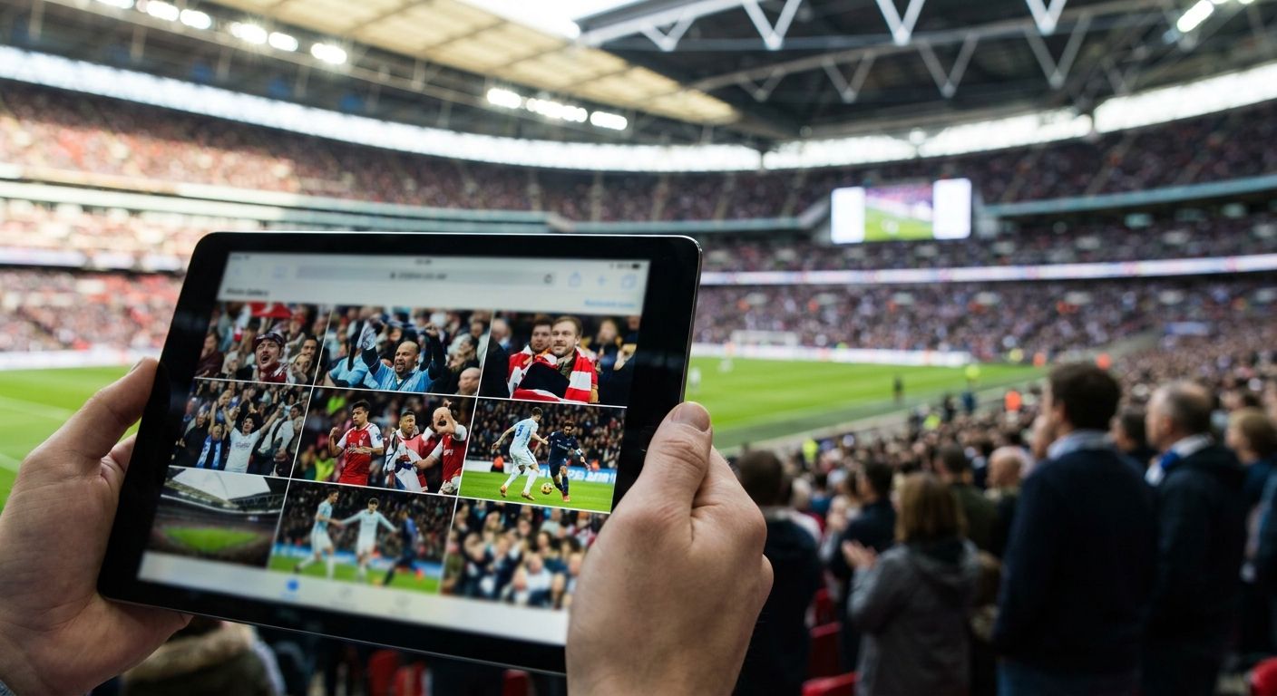 AI photo gallery software for stadium and arena events