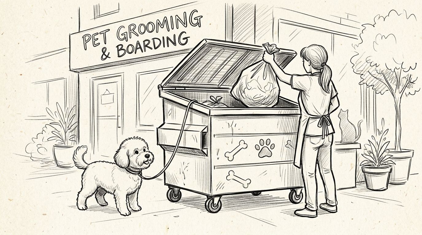Best dumpster rental for pet grooming and boarding facilities