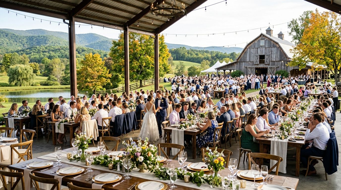 Wedding venues in Virginia ranked by guest capacity 2026