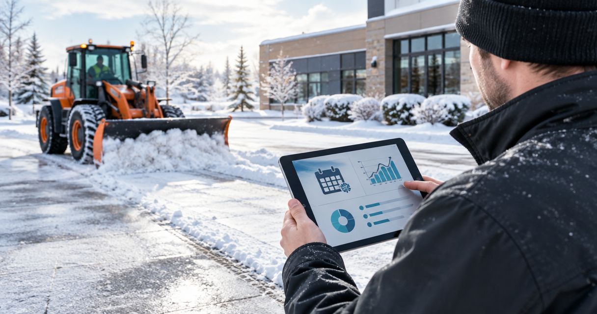 Is a seasonal snow removal contract cheaper than per-push pricing?