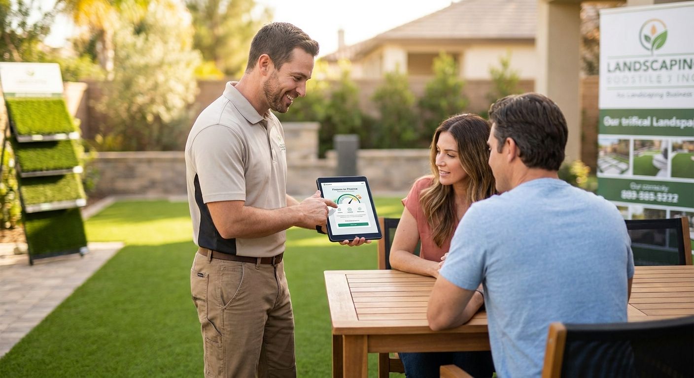 Customer finance for artificial grass installers