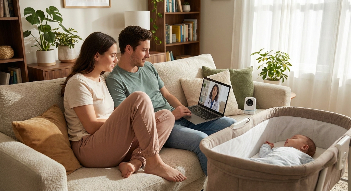 Online couples counselling for new parents adjusting to a baby