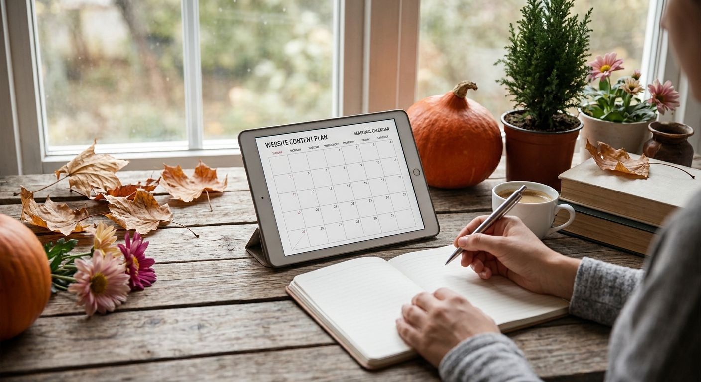 How to plan website content for a seasonal business