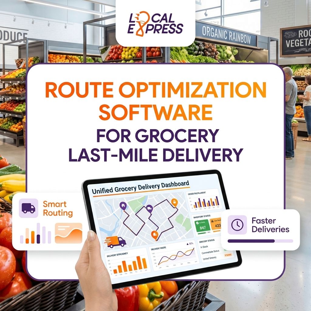 Route optimization software for grocery last-mile delivery