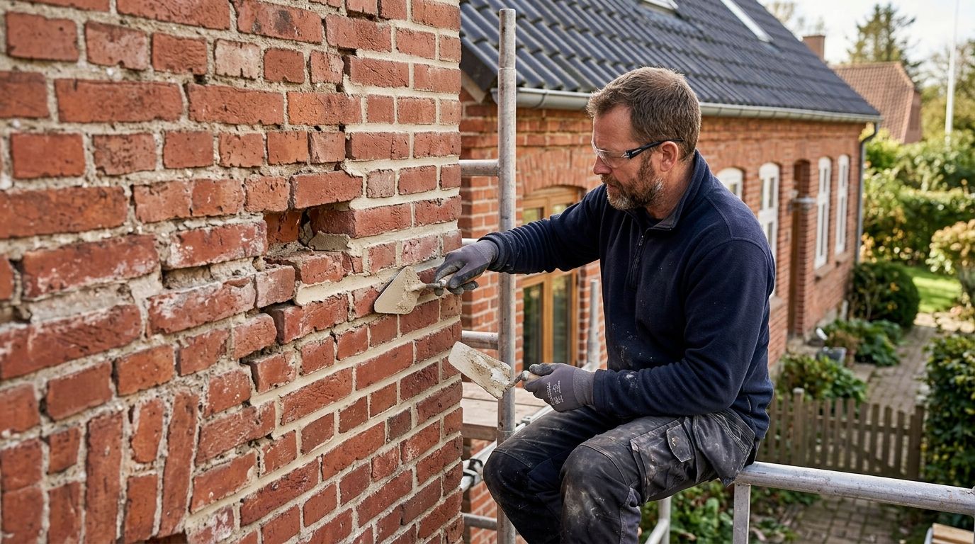 Omfugning af murstensfacade: sådan gøres det