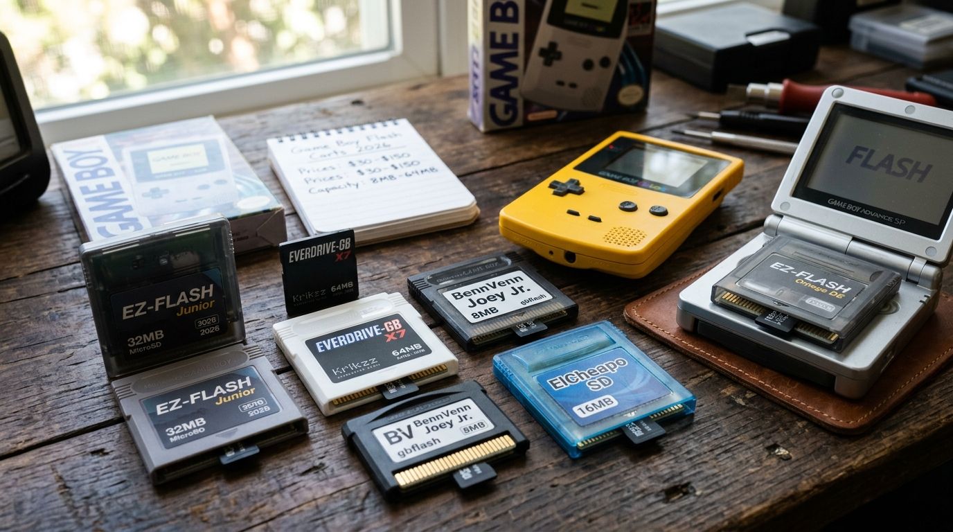 Game Boy flash carts ranked by capacity and price in 2026