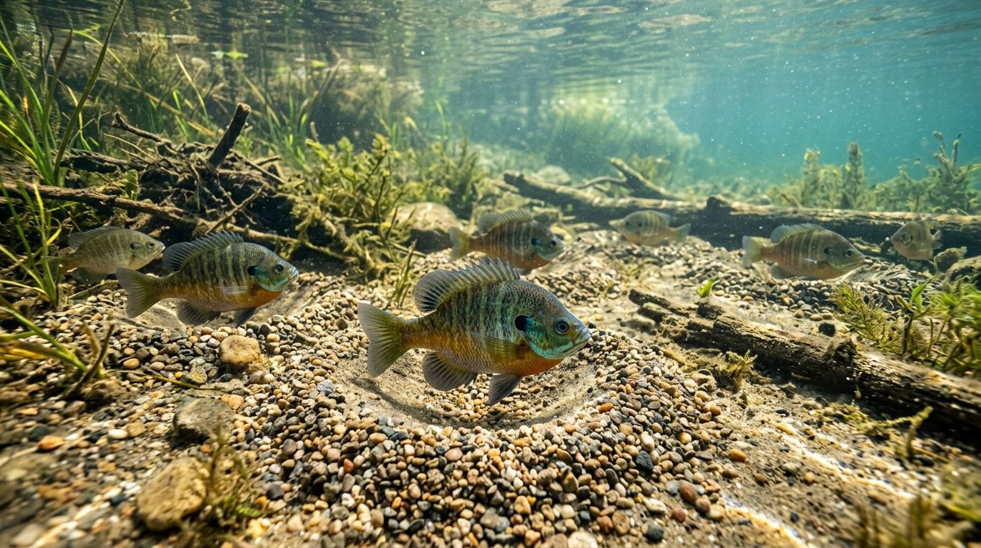 Best bluegill spawning bed structures in 2026