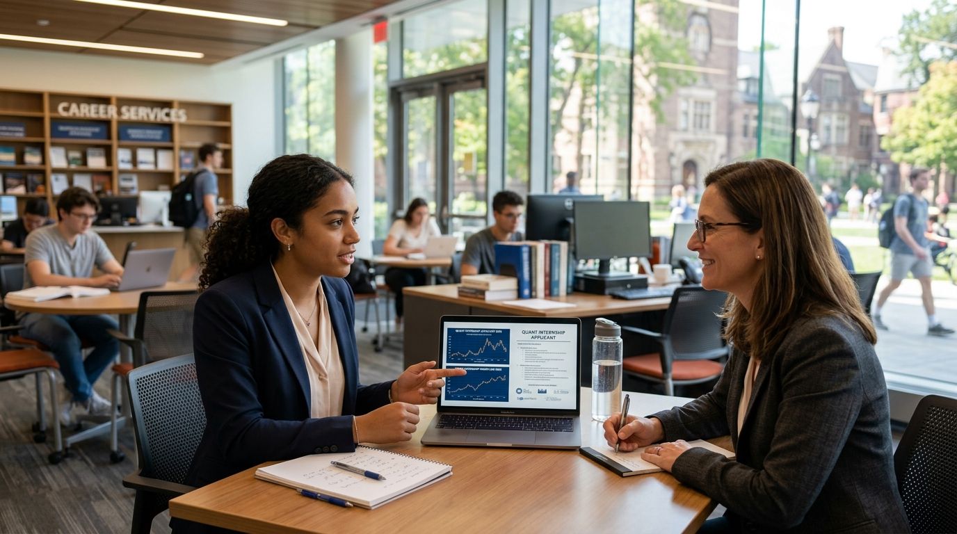 University career center to quant internship: 2026 workflow