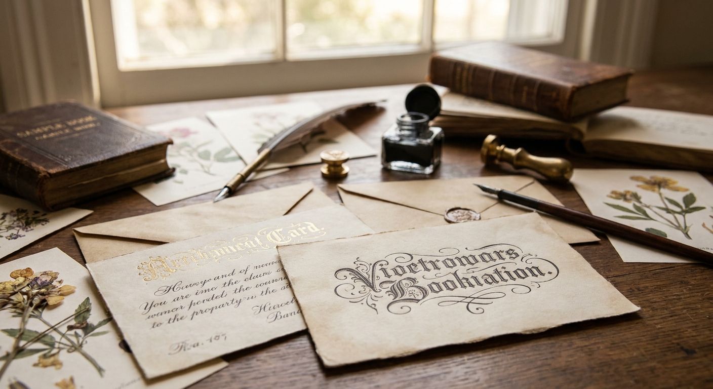 Best victorian display fonts for stationery design in 2026
