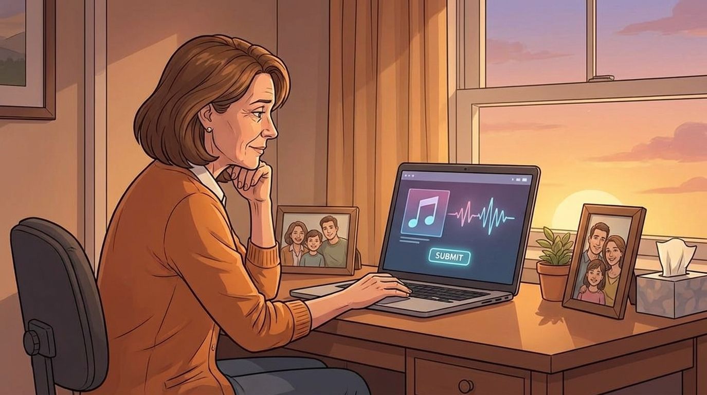How to request a custom memorial song online