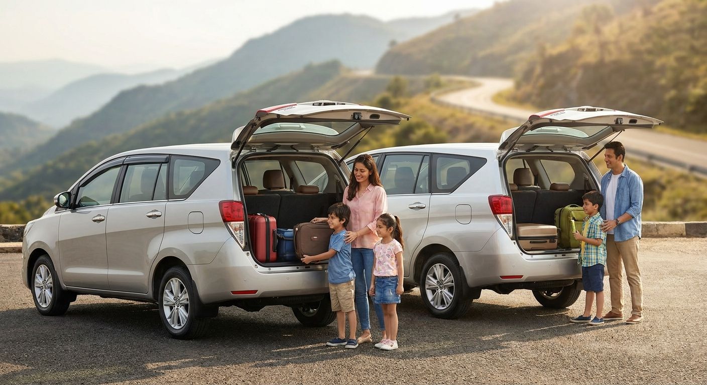 Best Innova and Crysta cab rentals for family trips 2026