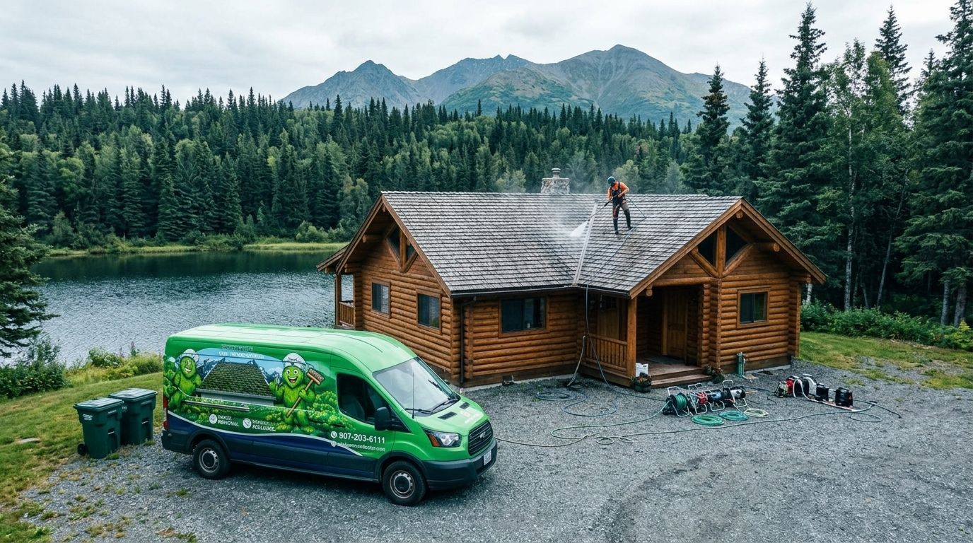 Exterior cleaning for Alaska hunting and fishing lodges
