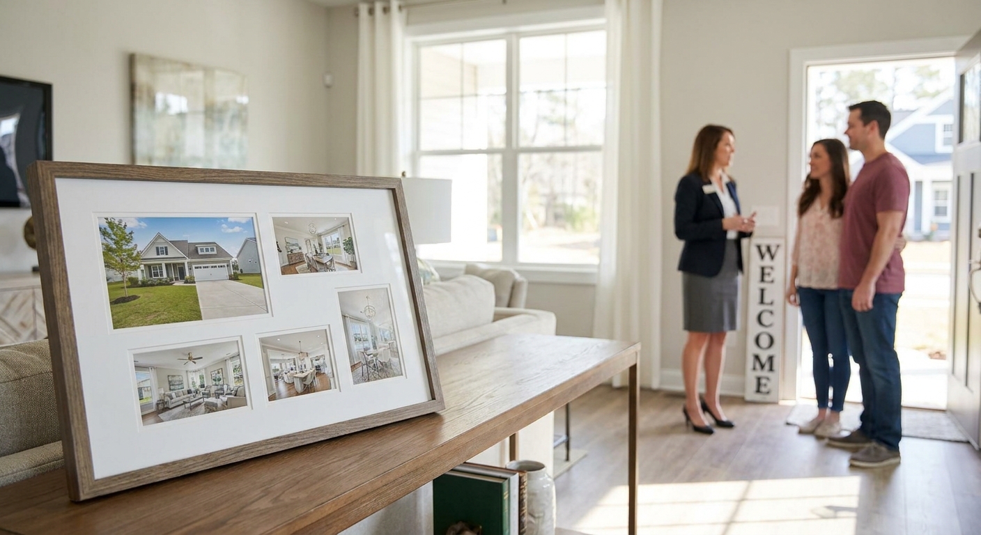 Photo galleries for real estate open house events