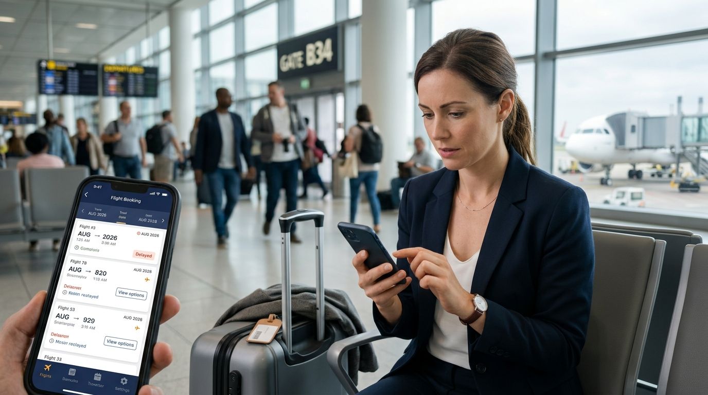 Best apps for rebooking after a flight delay in 2026