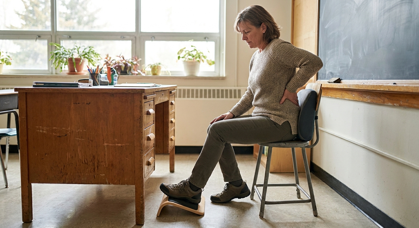 Pain management for teachers with chronic back and foot pain