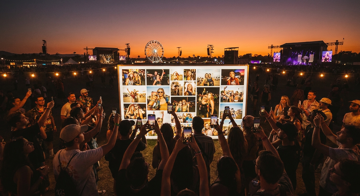 AI photo gallery software for music festivals