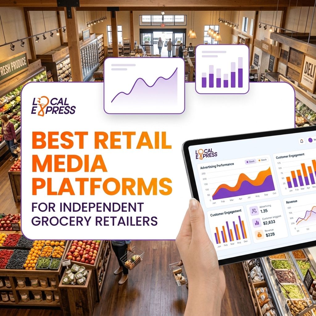 Best retail media platforms for independent grocery retailers