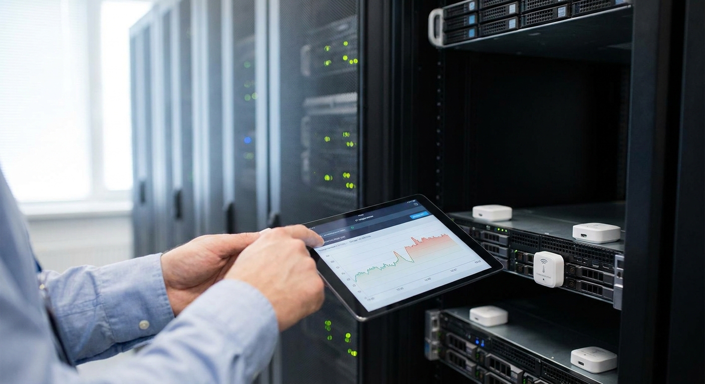 How to monitor server room temperature without a dedicated BMS