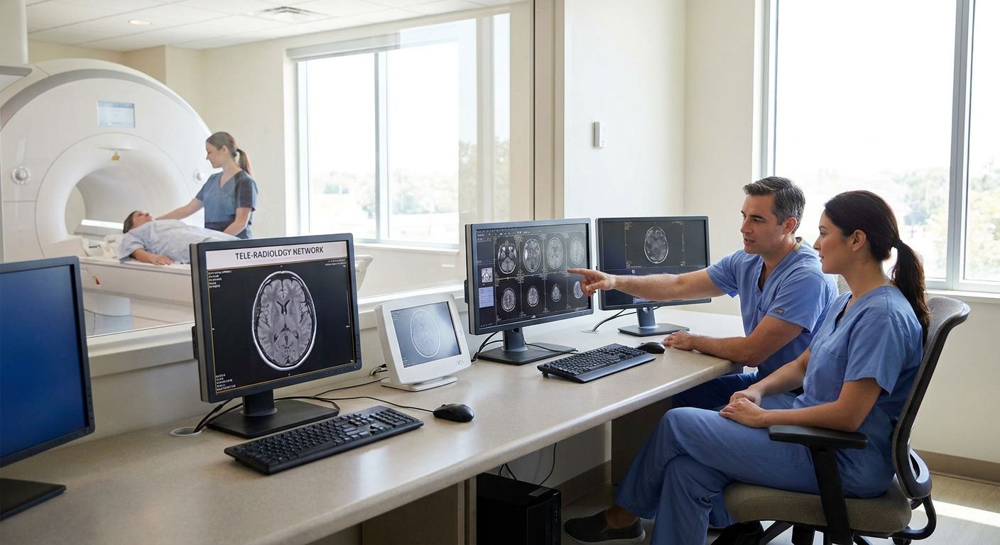 Teleradiology services for diagnostic centre chains