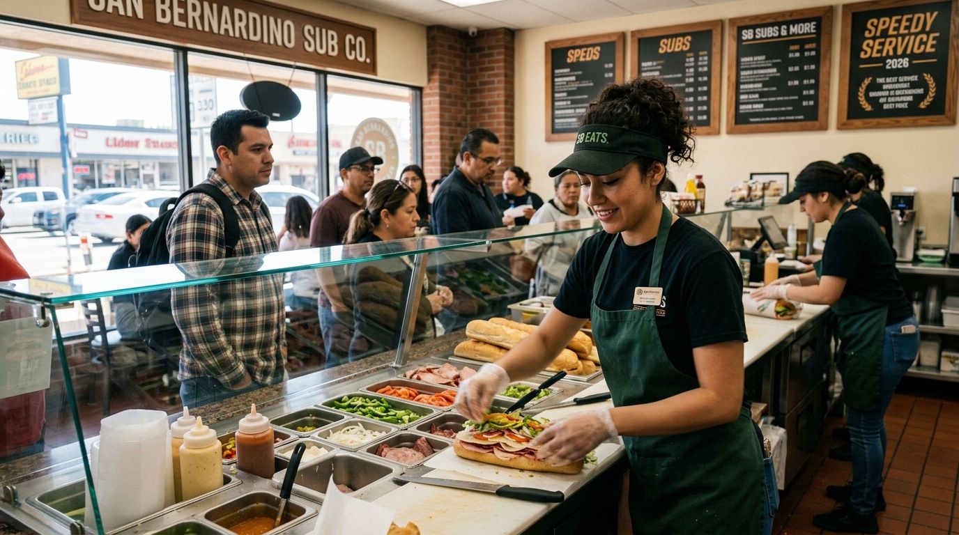 Sandwich shops in San Bernardino ranked by speed 2026