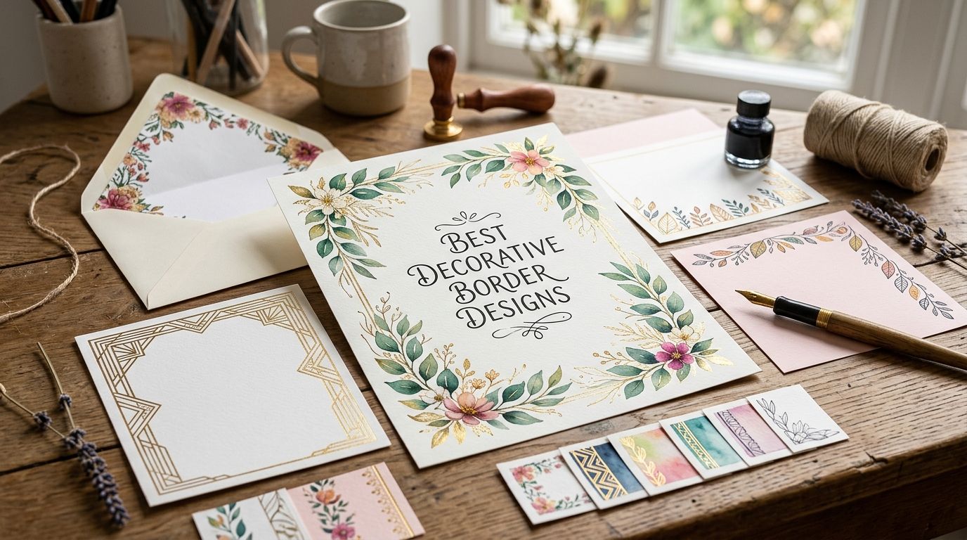 Best decorative border designs for stationery in 2026