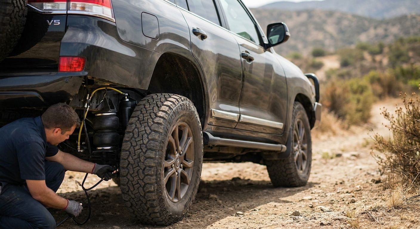 Airbag suspension for Toyota LandCruiser 200 Series