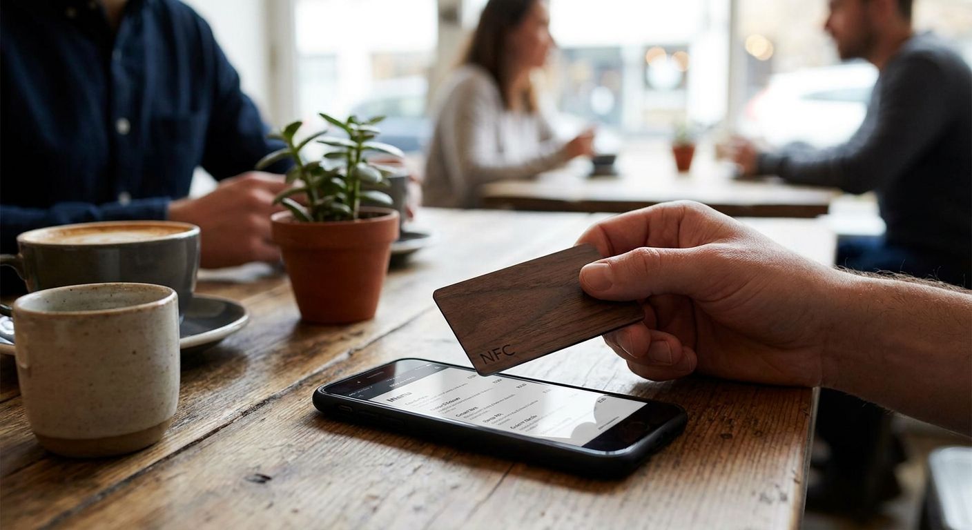 NFC business cards for restaurants and cafes