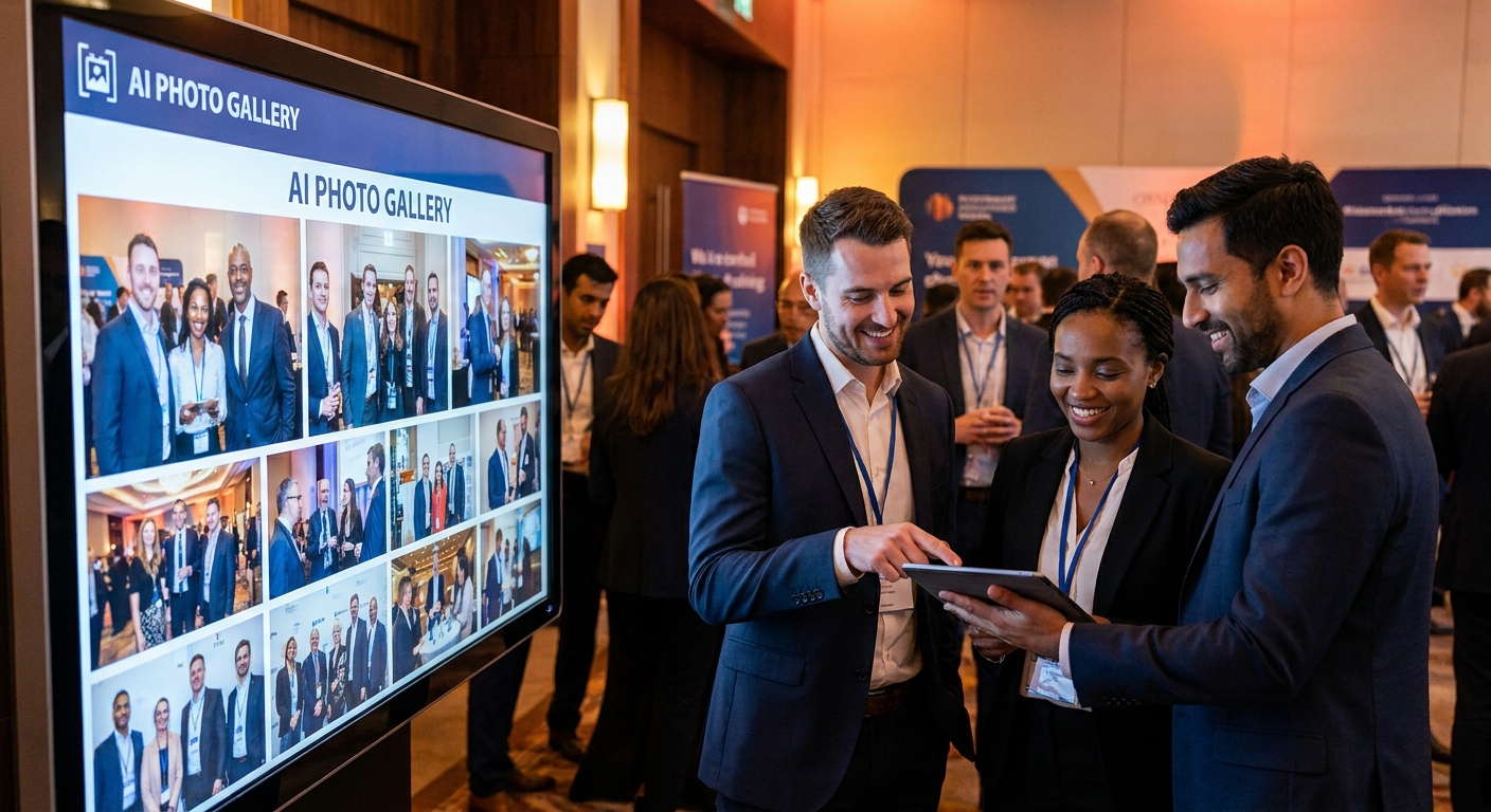 AI photo gallery software for corporate events