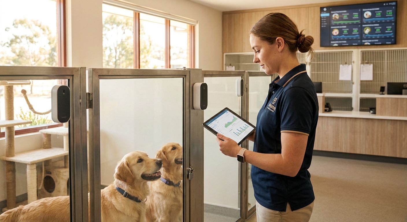IoT monitoring for pet boarding and kennel facilities
