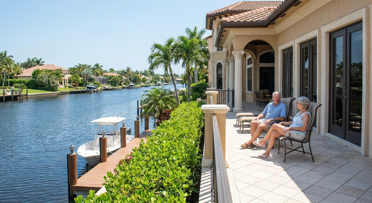 Waterfront homes for retirees in Palm Beach Gardens
