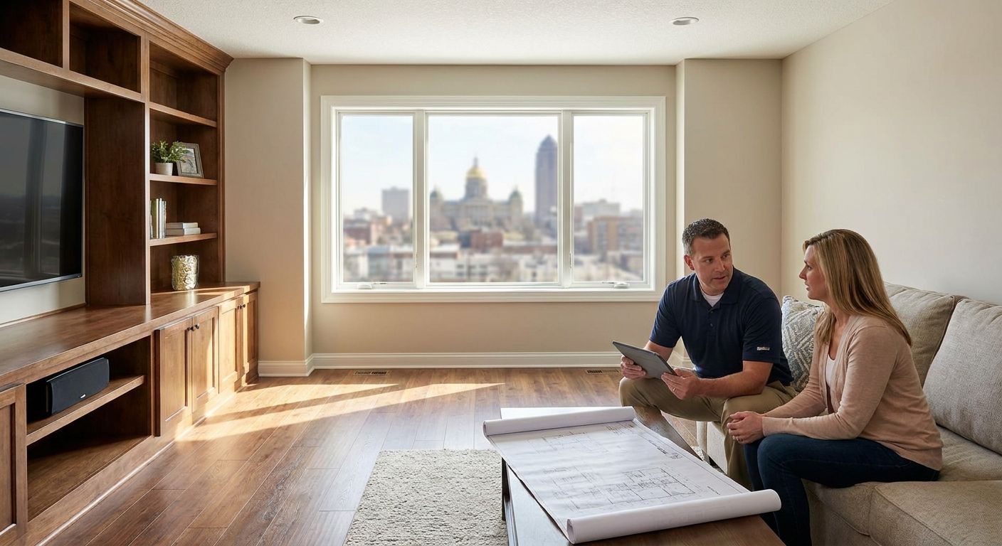 How much does basement finishing cost in Des Moines