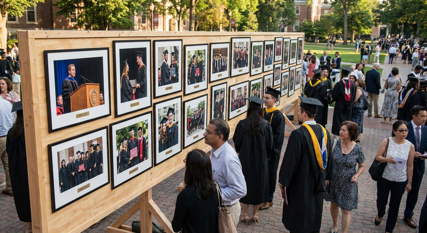 Photo galleries for university convocation ceremonies