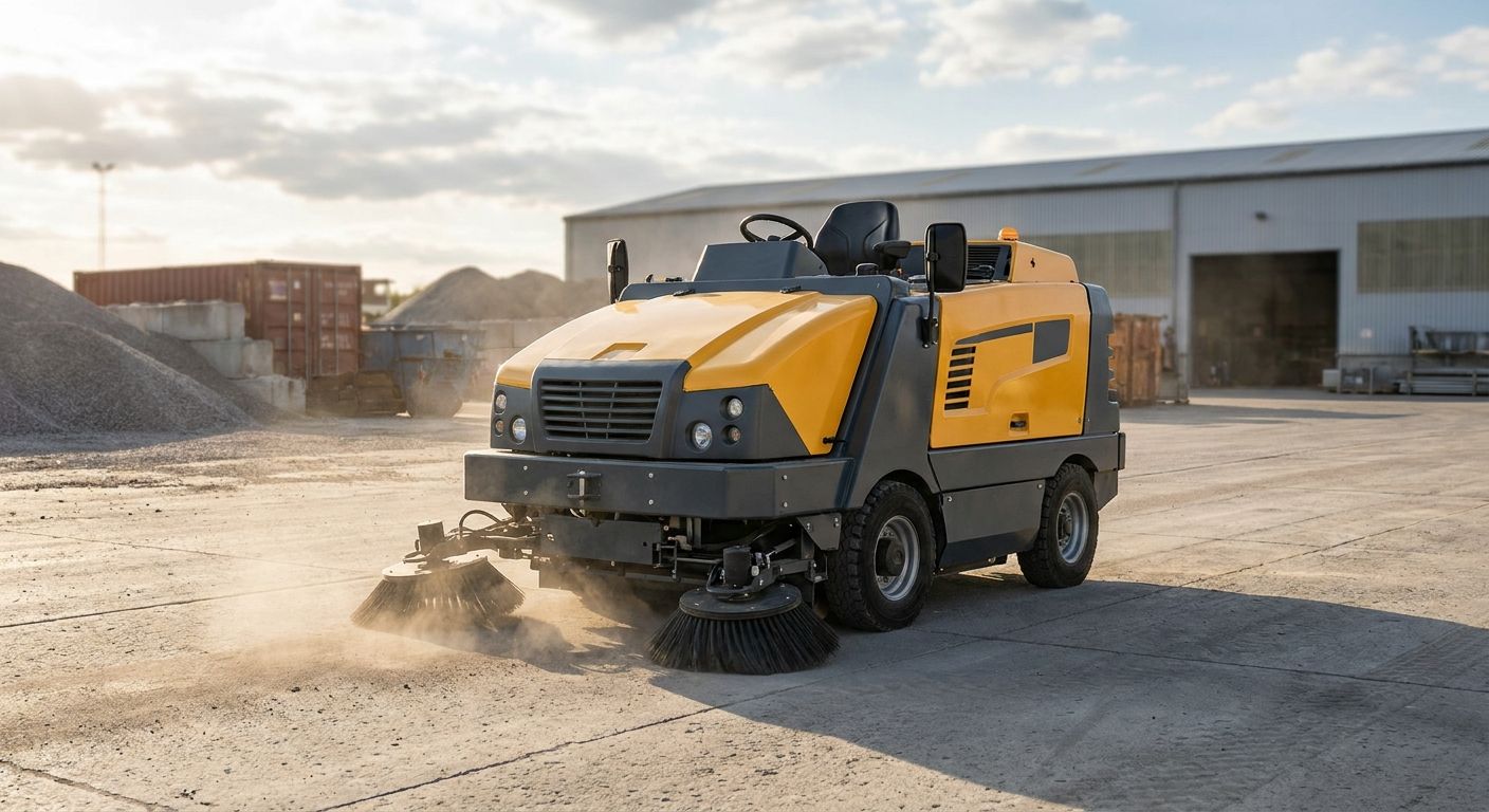 Best outdoor sweeping machines for industrial yards in 2026