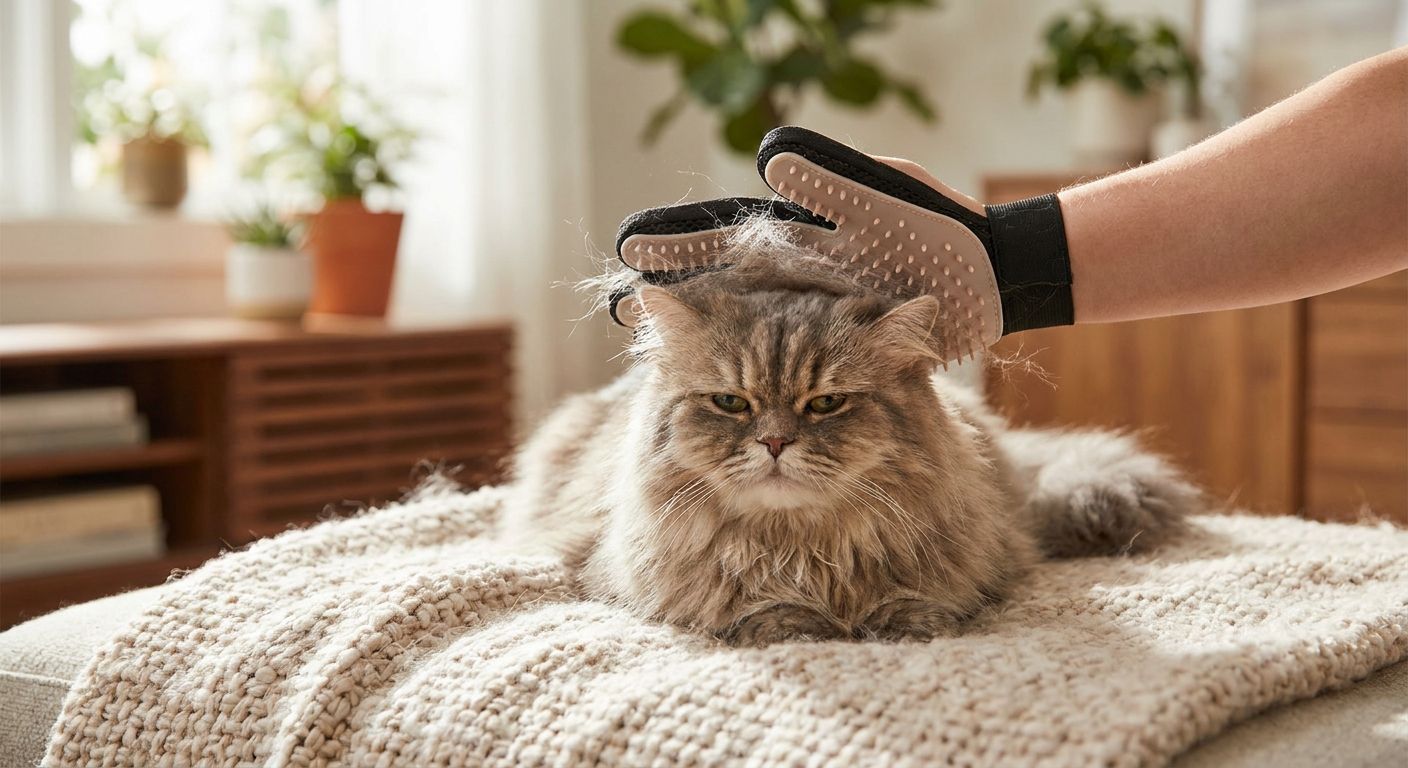 Best cat grooming gloves for long-haired cats 2026